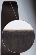 Invisible 9cm Extended Seamless Tape Hair Extensions - Ebony Black