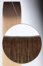 Invisible 9cm Extended Seamless Tape Hair Extensions - Ombré Beach Babe