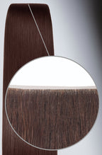 Invisible 9cm Extended Seamless Tape Hair Extensions - Dark Chocolate
