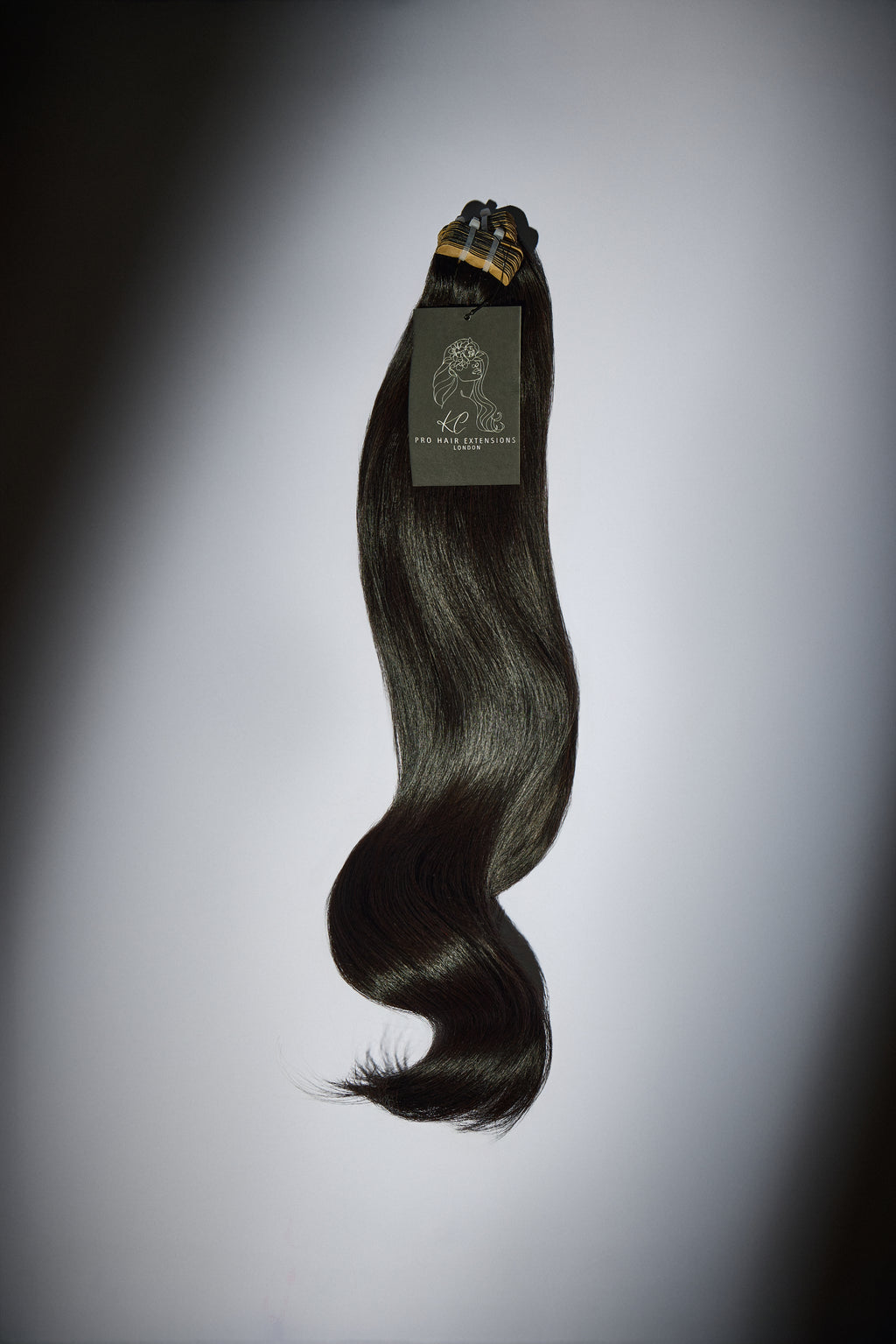 Slimline Tape Luxury Raw Hair Extensions - Black Ebony